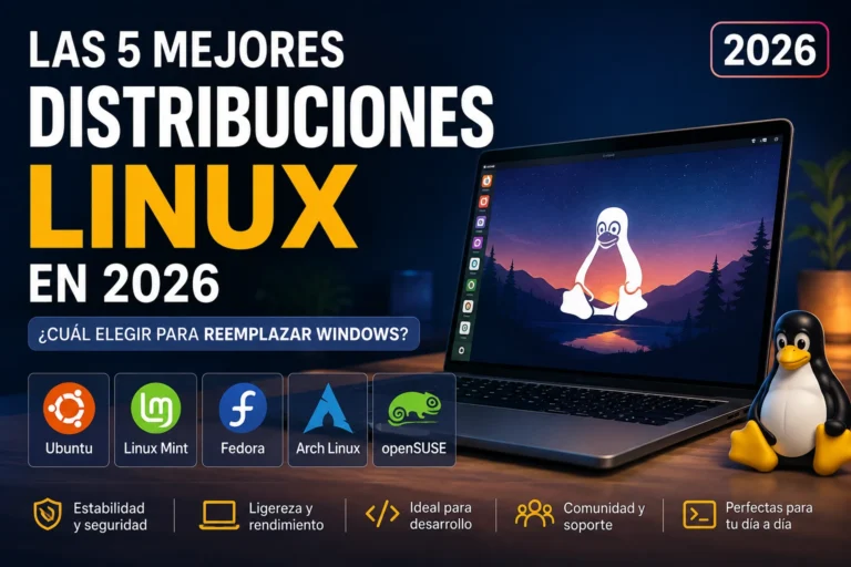 Las 5 mejores distribuciones Linux en 2026: ¿cuál elegir para reemplazar Windows?