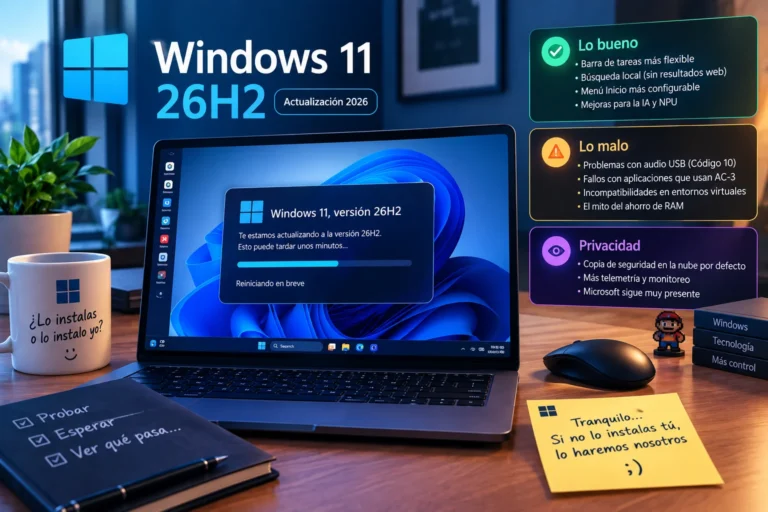 Windows 11 26H2: lo bueno, lo malo y esa costumbre de Microsoft de decidir por nosotros