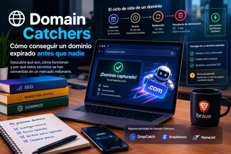 Domain Catchers: cómo conseguir un dominio expirado antes que nadie