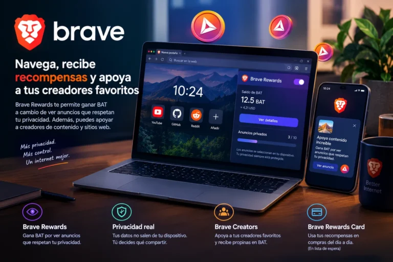 Brave Rewards: cómo ganar BAT navegando por internet y monetizar tu contenido