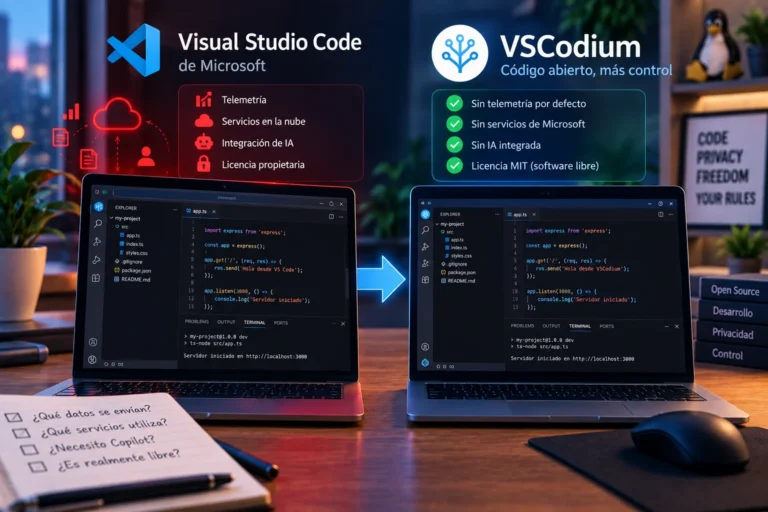 VSCodium: una alternativa a Visual Studio Code con más control sobre tu privacidad